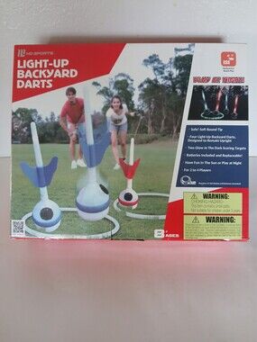 Light-Up Backyard Darts Set - Red, Blue, White